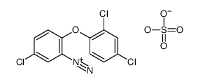 5-chloro-2-(2,4-dichlorophenoxy)benzenediazonium,hydrogen sulfate Structure