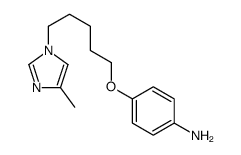 4-[5-(4-methylimidazol-1-yl)pentoxy]aniline结构式