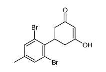 5-(2,6-dibromo-4-methylphenyl)-3-hydroxycyclohex-2-en-1-one结构式