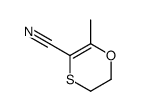 6-methyl-2,3-dihydro-1,4-oxathiine-5-carbonitrile结构式