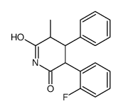 3-(2-fluorophenyl)-5-methyl-4-phenylpiperidine-2,6-dione Structure