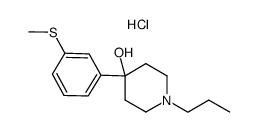 4-(3-(methylthio)phenyl)-1-propylpiperidin-4-ol hydrochloride结构式