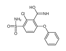 2-chloro-6-phenoxy-3-sulfamoylbenzamide Structure