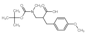 2-N-BOC-3-(4-METHOXY-PHENYL)-2-METHYLAMINOMETHYL-PROPIONIC ACID structure