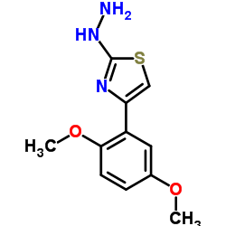 4-(2,5-DIMETHOXYPHENYL)-2(3H)-THIAZOLONE HYDRAZONE结构式