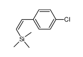 (Z)-[2-(4-chlorophenyl)ethenyl]trimethylsilane结构式