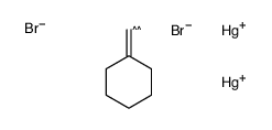 bromo-[bromomercurio(cyclohexylidene)methyl]mercury Structure