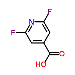 2,6-二氟-4-吡啶甲酸结构式