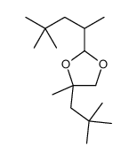 2-(4,4-dimethylpentan-2-yl)-4-(2,2-dimethylpropyl)-4-methyl-1,3-dioxolane结构式