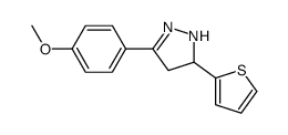 3-(4-methoxyphenyl)-5-thiophen-2-yl-4,5-dihydro-1H-pyrazole Structure