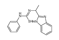 1-[1-(1H-benzimidazol-2-yl)ethyl]-3-phenylthiourea Structure