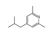 2,6-dimethyl-4-(2-methylpropyl)pyridine结构式