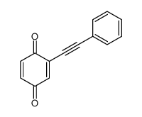 2-(2-phenylethynyl)cyclohexa-2,5-diene-1,4-dione结构式