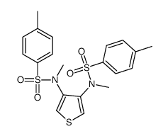 N,4-dimethyl-N-[4-[methyl-(4-methylphenyl)sulfonylamino]thiophen-3-yl]benzenesulfonamide结构式