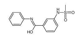 3-(methanesulfonamido)-N-phenylbenzamide结构式