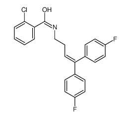 N-[4,4-bis(4-fluorophenyl)but-3-enyl]-2-chlorobenzamide结构式
