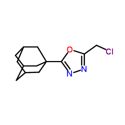 2-(1-adamantyl)-5-(chloromethyl)-1,3,4-oxadiazole结构式