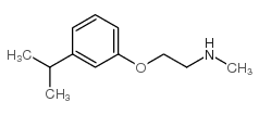 N-methyl-2-(3-propan-2-ylphenoxy)ethanamine结构式