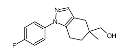 [1-(4-fluorophenyl)-5-methyl-6,7-dihydro-4H-indazol-5-yl]methanol Structure