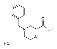 benzyl-(2-carboxyethyl)-(2-chloroethyl)azanium,chloride Structure