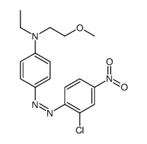 4-[(2-chloro-4-nitrophenyl)diazenyl]-N-ethyl-N-(2-methoxyethyl)aniline Structure