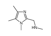 Methyl-(1,4,5-trimethyl-1H-imidazol-2-ylmethyl)-amine结构式