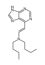 N-butyl-N-[2-(7H-purin-6-yl)ethenyl]butan-1-amine结构式