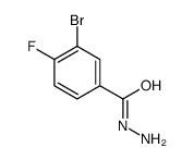 3-bromo-4-fluorobenzohydrazide Structure