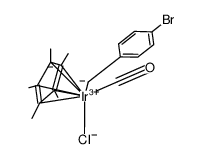 Cp*Ir(CO)(Cl)(CH2C6H4Br) Structure