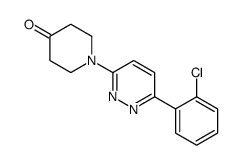 1-[6-(2-chlorophenyl)pyridazin-3-yl]piperidin-4-one结构式