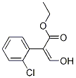 BENZENEACETIC ACID, 2-CHLORO-.ALPHA.-(HYDROXYMETHYLENE)-, ETHYL ESTER Structure