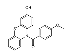 (3-hydroxyphenothiazin-10-yl)-(4-methoxyphenyl)methanone结构式