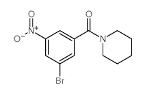 1-(3-Bromo-5-nitrobenzoyl)piperidine structure