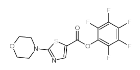 (2,3,4,5,6-pentafluorophenyl) 2-morpholin-4-yl-1,3-thiazole-5-carboxylate结构式