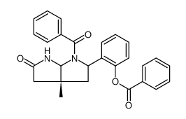 Pyrrolo[2,3-b]pyrrol-2(1H)-one, 6-benzoyl-5-[2-(benzoyloxy)phenyl]hexahydro-3a-methyl-, (3aR)结构式