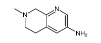 1,7-Naphthyridin-3-amine, 5,6,7,8-tetrahydro-7-methyl Structure