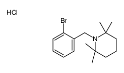 1-[(2-bromophenyl)methyl]-2,2,6,6-tetramethylpiperidine,hydrochloride Structure