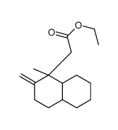 ethyl 2-[(1R,4aS,8aR)-1-methyl-2-methylidene-3,4,4a,5,6,7,8,8a-octahydronaphthalen-1-yl]acetate结构式