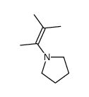 1-(3-methylbut-2-en-2-yl)pyrrolidine结构式