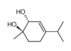 (1R,2R)-p-menth-3-ene-1,2-diol结构式
