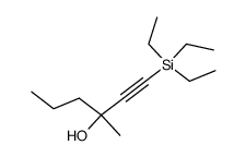 1-Triaethylsilyl-3-methyl-hexin-(1)-ol-(3) Structure