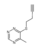 6-(3-butynylthio)-5-methyl-1,2,4-triazine结构式