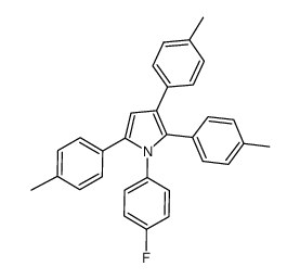 1-(4-fluorophenyl)-2,3,5-tri(p-tolyl)-1H-pyrrole结构式