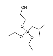 isobutyl(2-hydroxyethoxy)diethoxysilane Structure