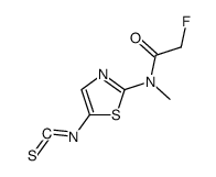 2-Fluoro-N-(5-isothiocyanato-thiazol-2-yl)-N-methyl-acetamide结构式