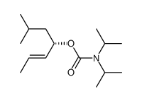 Diisopropyl-carbamic acid (E)-(S)-1-isobutyl-but-2-enyl ester Structure