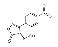 3-(4-nitro-phenyl)-isoxazole-4,5-dione-4-oxime Structure
