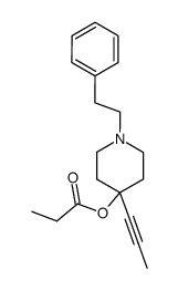 1-phenethyl-4-propionyloxy-4-prop-1-ynyl-piperidine Structure