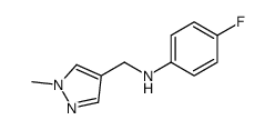 4-Fluoro-N-[(1-methyl-1H-pyrazol-4-yl)methyl]aniline Structure