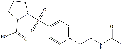 (2S)-1-[4-(2-乙酰氨基乙基)苯基]磺酰基脯氨酸图片